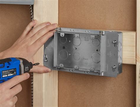 electrical box brace away from wall|how to fix electrical boxes.